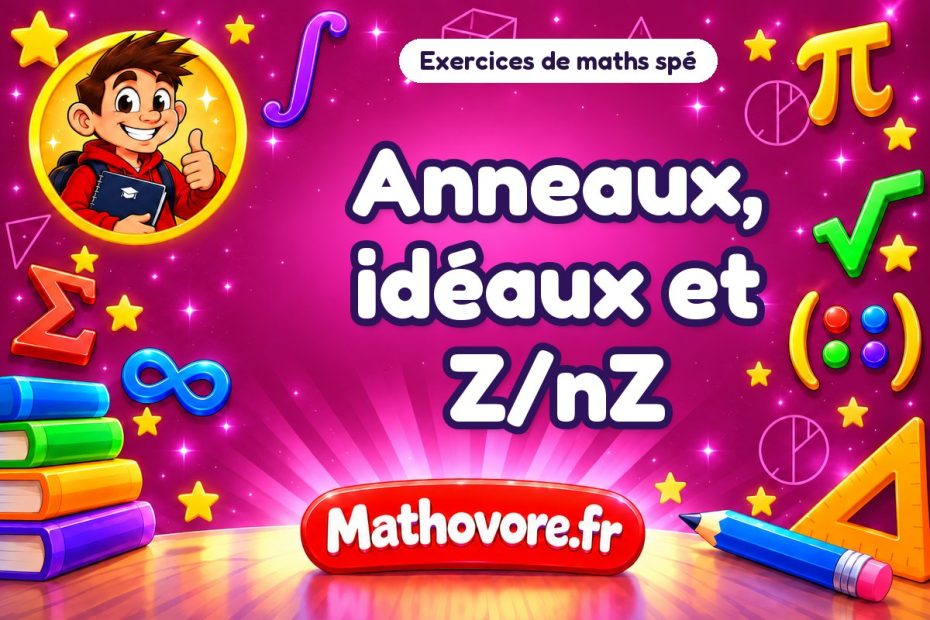 Anneaux, idéaux et Z/nZ : exercices de maths spé corrigés en PDF