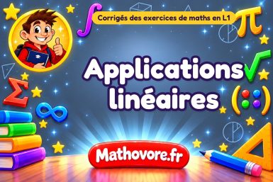Applications linéaires : corrigé des exercices de maths en L1