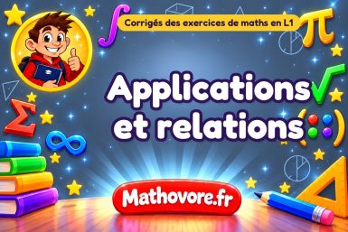 Applications et relations : corrigé des exercices de maths en L1