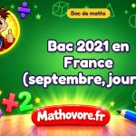 Bac de maths 2021 en France (septembre, jour 2) : sujet et corrigé