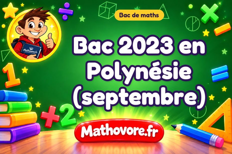 Bac de maths 2023 en Polynésie (septembre) : sujet et corrigé