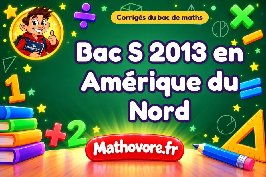 Corrigé du bac S de maths 2013 en Amérique du Nord