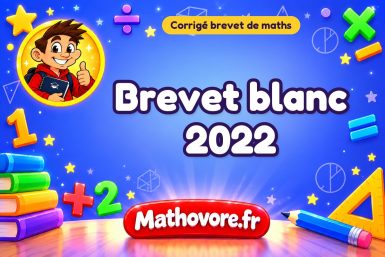 Corrigé du brevet blanc de maths 2022
