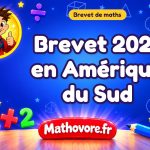 Brevet de maths 2021 en Amérique du Sud : sujet et corrigé