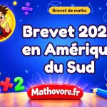 Brevet de maths 2022 en Amérique du Sud : sujet et corrigé