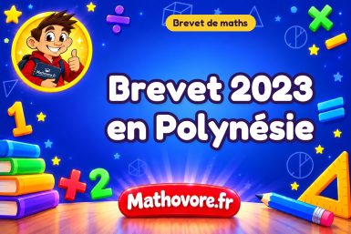 Brevet de maths 2023 en Polynésie : sujet et corrigé