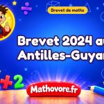 Brevet de maths 2024 aux Antilles-Guyane : sujet et corrigé