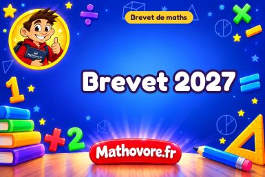 Brevet de maths 2027 : sujet de référence n° 2 avec l'énoncé et son corrigé