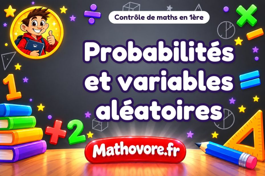 Contrôle de maths 1ère : probabilités et variables aléatoires