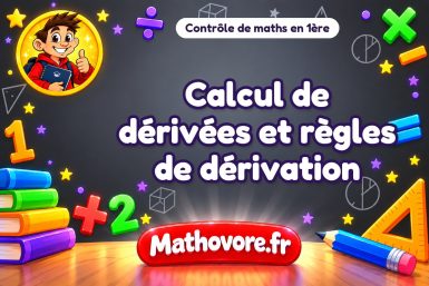 Calcul de dérivées et règles de dérivation