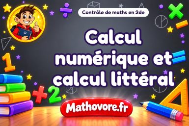 Calcul numérique et calcul littéral