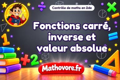 Fonctions carré, inverse et valeur absolue