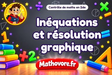 Contrôle de maths 2de : inéquations et résolution graphique