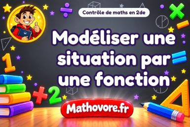 Modéliser une situation par une fonction