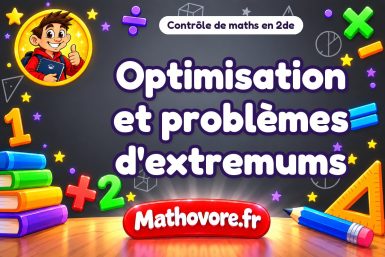 Contrôle de maths 2de : optimisation et problèmes d'extremums