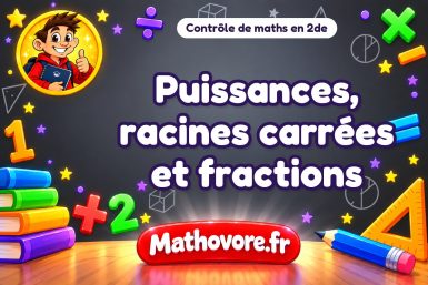 Puissances, racines carrées et fractions