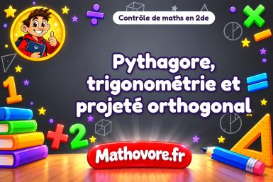 Pythagore, trigonométrie et projeté orthogonal