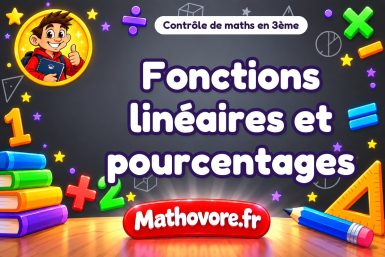 Fonctions linéaires et pourcentages