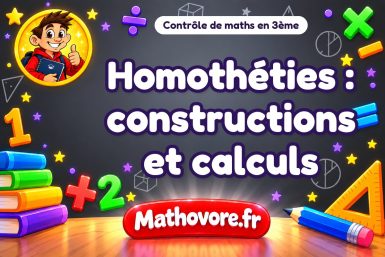 Homothéties : constructions et calculs