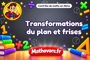 Transformations du plan et frises