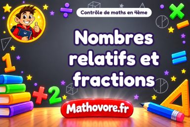 Nombres relatifs et fractions