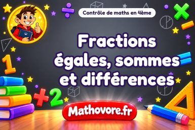 Fractions égales, sommes et différences