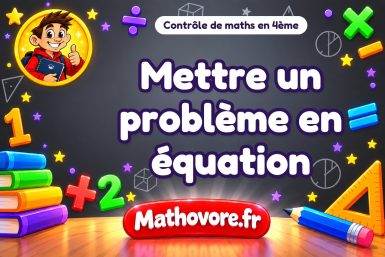 Mettre un problème en équation