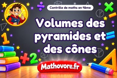 Volumes des pyramides et des cônes