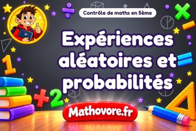 Expériences aléatoires et probabilités