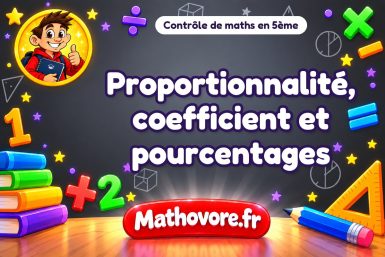 Proportionnalité, coefficient et pourcentages