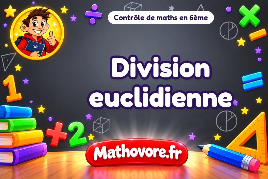 Contrôle de maths 6ème : division euclidienne