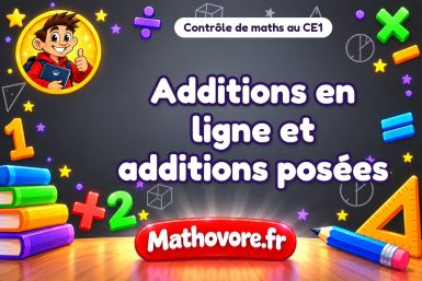 Additions en ligne et additions posées