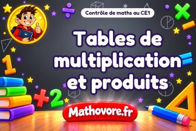 Tables de multiplication et produits