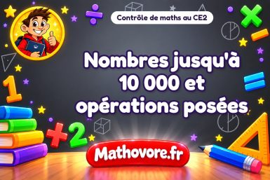 Nombres jusqu’à 10 000 et opérations posées