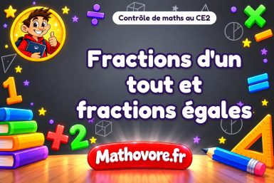 Fractions d’un tout et fractions égales