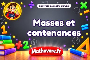Masses et contenances