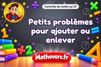 Petits problèmes pour ajouter ou enlever