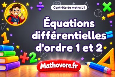 Équations différentielles d’ordre 1 et 2