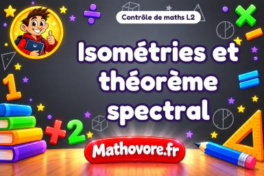 Isométries et théorème spectral