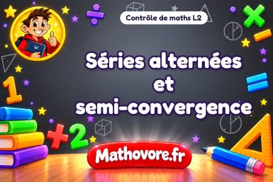 Séries alternées et semi-convergence