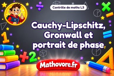 Cauchy-Lipschitz, Gronwall et portrait de phase