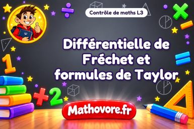 Différentielle de Fréchet et formules de Taylor