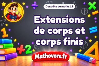 Extensions de corps et corps finis