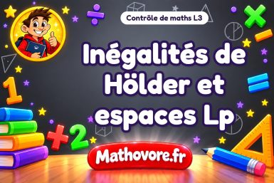 Inégalités de Hölder et espaces Lp