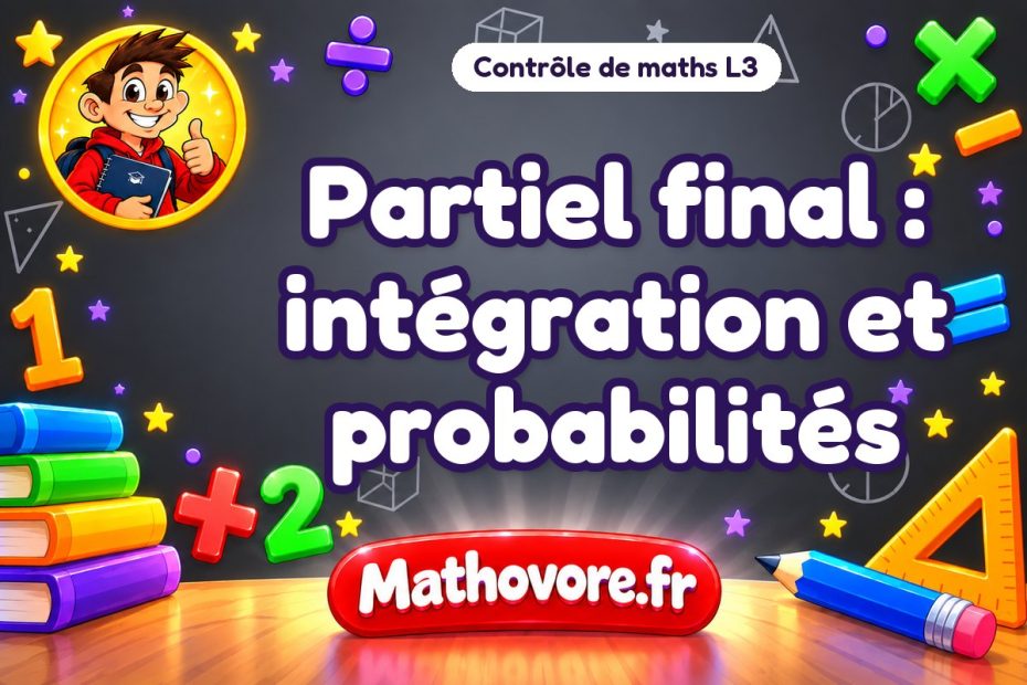 Contrôle de maths L3 : partiel final : intégration et probabilités