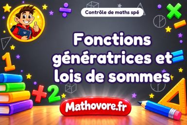 Fonctions génératrices et lois de sommes