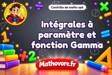 Contrôle de maths spé : intégrales à paramètre et fonction Gamma