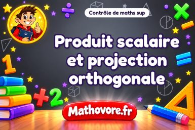 Produit scalaire et projection orthogonale