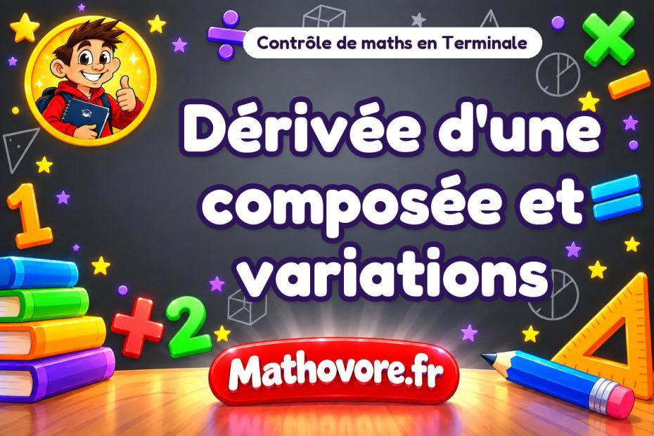 Contrôle de maths Terminale : dérivée d'une composée et variations