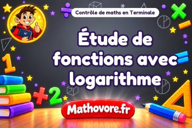 Étude de fonctions avec logarithme